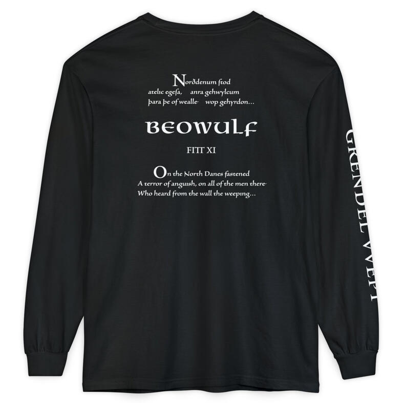 Grendel Wept ‘Beowulf’ long-sleeve shirt