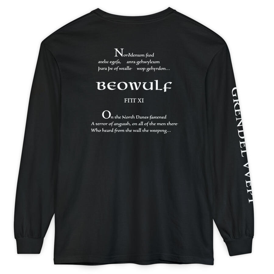 Grendel Wept ‘Beowulf’ long-sleeve shirt